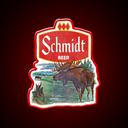 Schmidt Beer Retro Defunct Nature Scene Beer Bar Decor Led Neon Sign Rgb Color - LED neon sign view 10