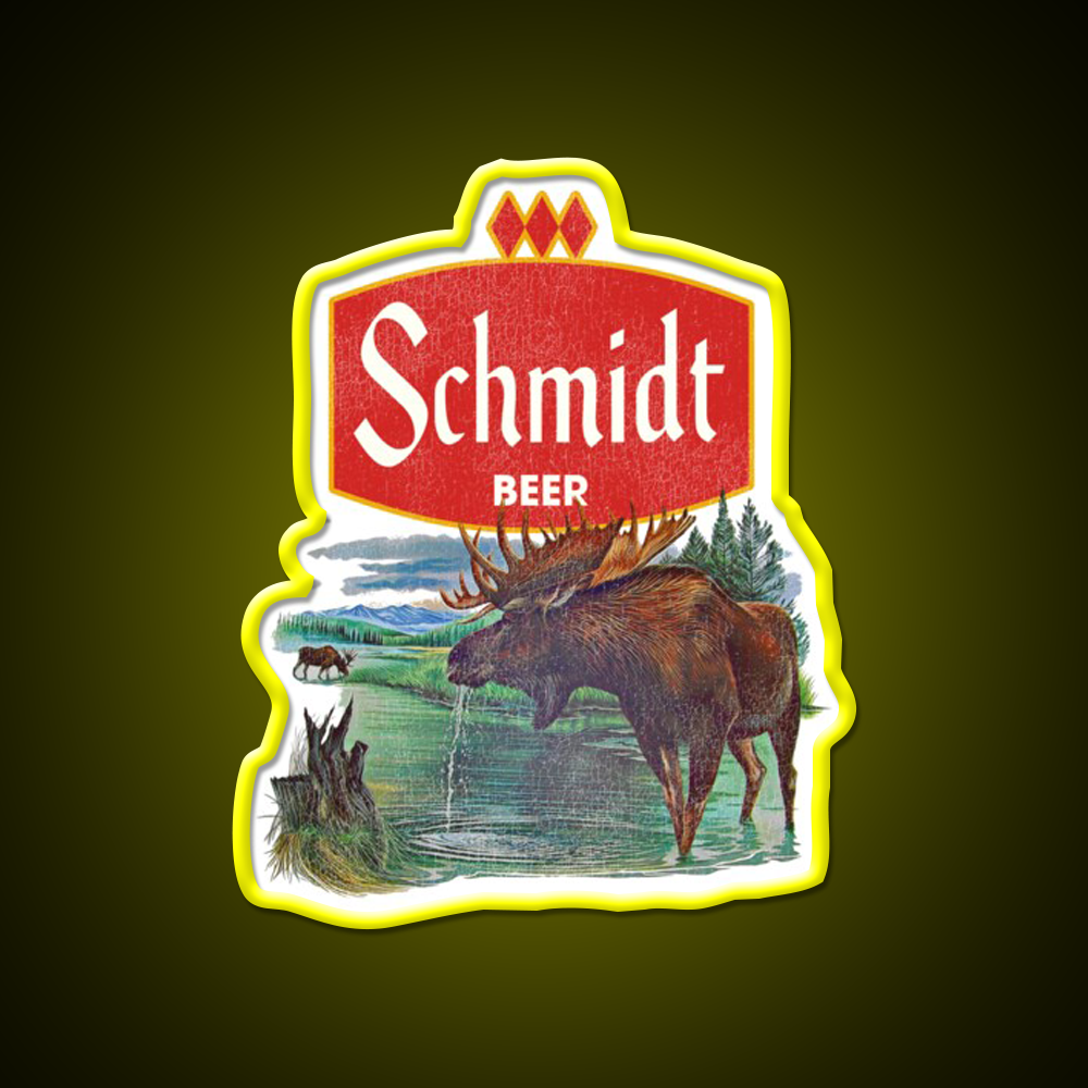 Schmidt Beer Retro Defunct Nature Scene Beer Bar Decor Led Neon Sign Rgb Color - LED neon sign view 7