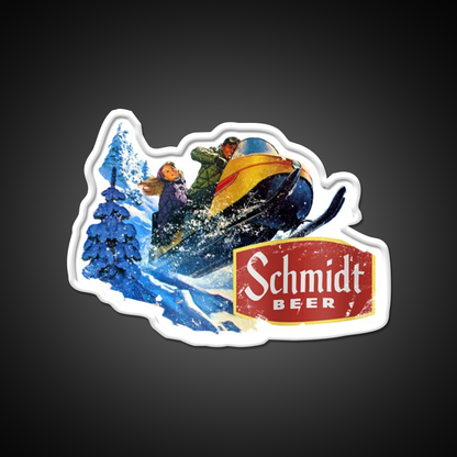 Schmidt Beer Snowmobile Beer Bar Decor Led Neon Sign Rgb Color - LED neon sign view 11