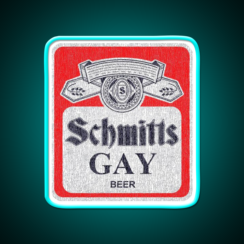 Schmitts Gay Beer Bar Decor Led Neon Sign Rgb Color - Size and dimension reference