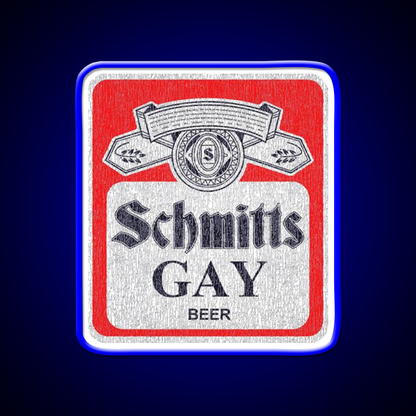 Schmitts Gay Beer Bar Decor Led Neon Sign Rgb Color - LED neon sign view 5