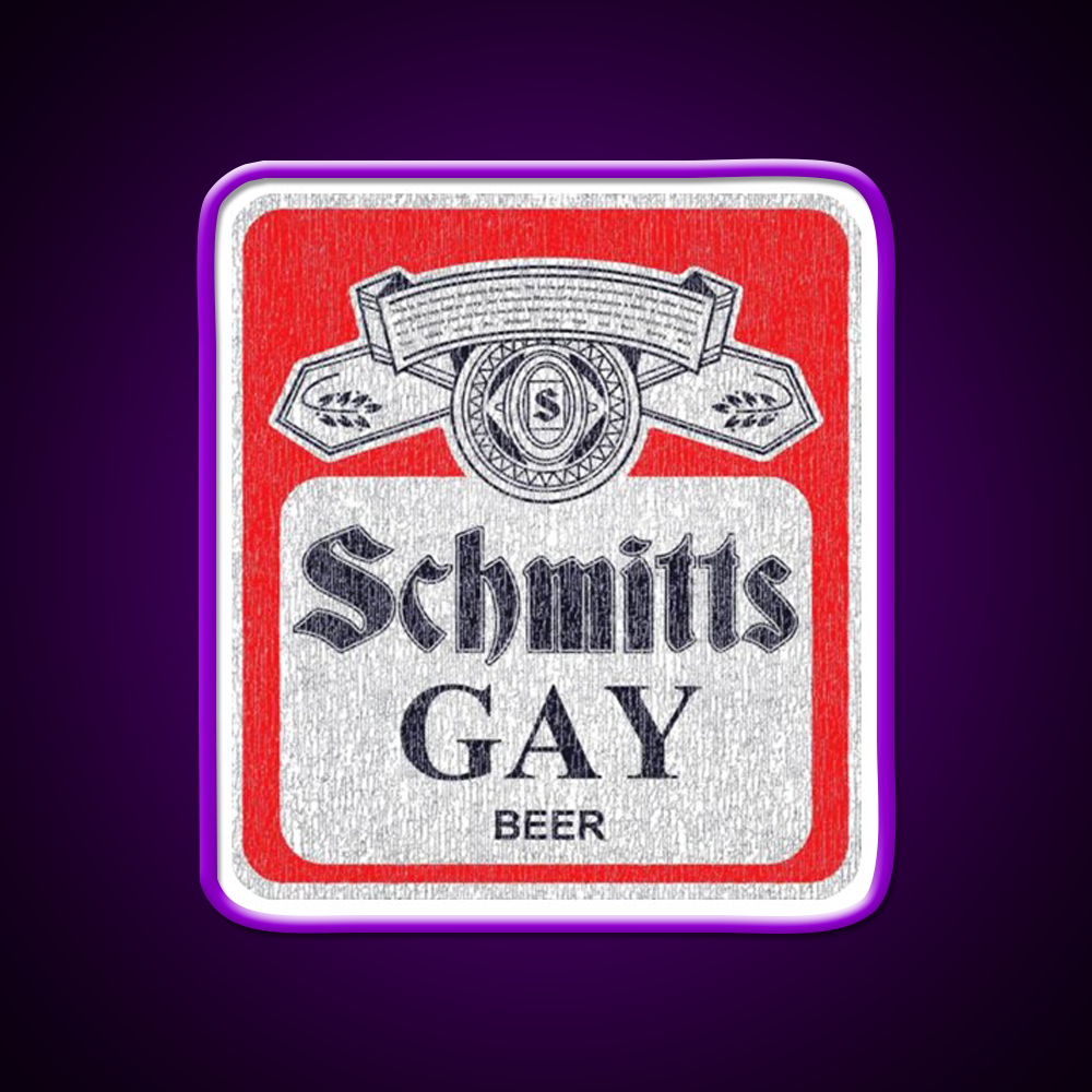 Schmitts Gay Beer Bar Decor Led Neon Sign Rgb Color - LED neon sign view 9