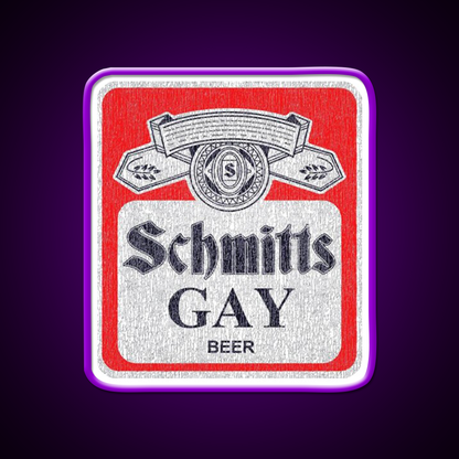 Schmitts Gay Beer Bar Decor Led Neon Sign Rgb Color - LED neon sign view 9