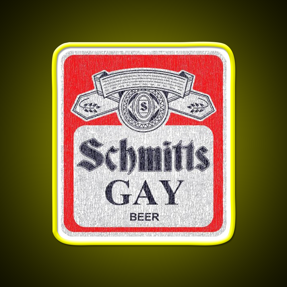 Schmitts Gay Beer Bar Decor Led Neon Sign Rgb Color - LED neon sign view 7