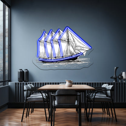 Schooner Wall Artwork Neon Signs