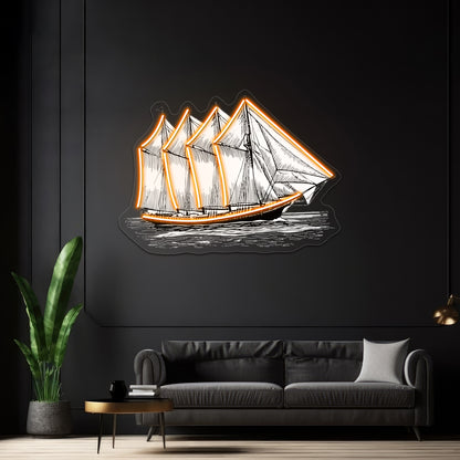 Schooner Wall Artwork Neon Signs