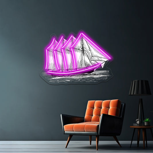 Schooner Wall Artwork Neon Signs