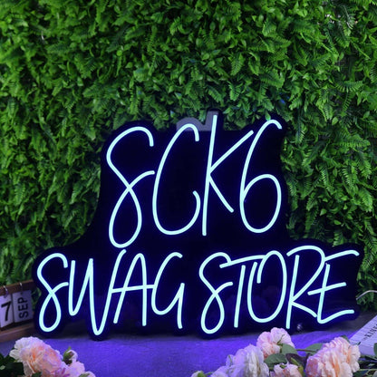 Sck6 Swag Store Blue Led Neon Sign - Shineneon