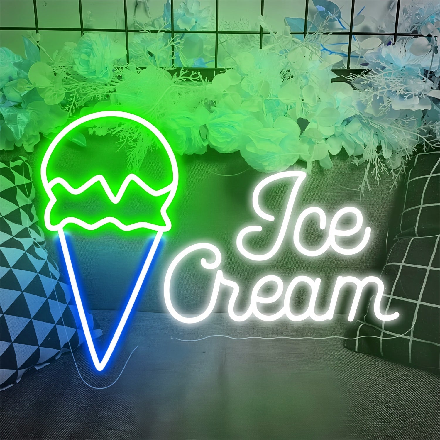 Scoop And Smile Neon Ice Cream Cone | Shineneon