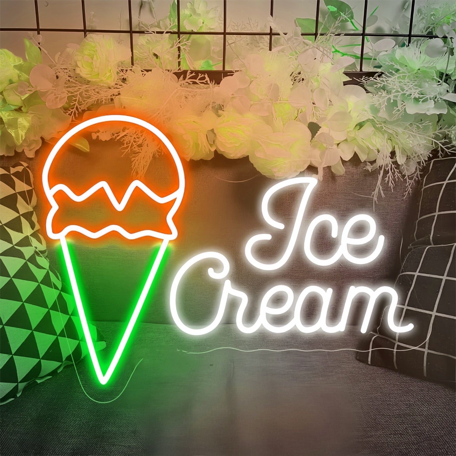 Scoop And Smile Neon Ice Cream Cone | Shineneon