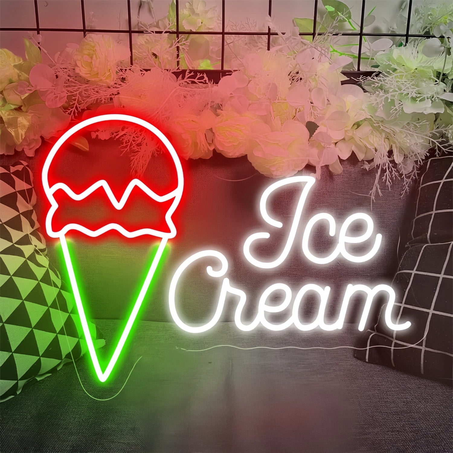 Scoop And Smile Neon Ice Cream Cone | Shineneon