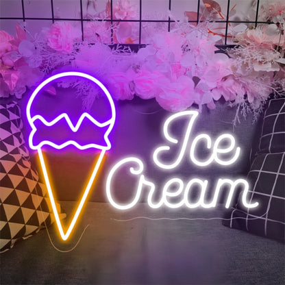 Scoop And Smile Neon Ice Cream Cone | Shineneon