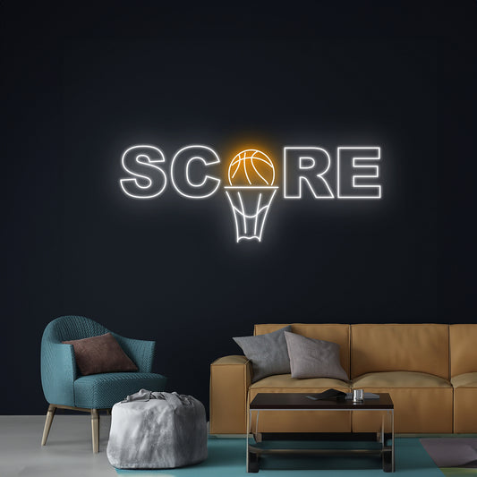 Score Basketball Neon Sign