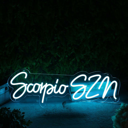 Scorpio Szn Blue Led Neon Sign - Shineneon