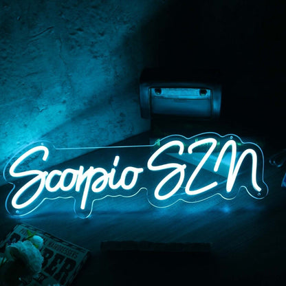 Scorpio Szn Blue Led Neon Sign - Shineneon