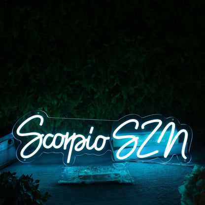 Scorpio Szn Blue Led Neon Sign Wall Art - Shineneon