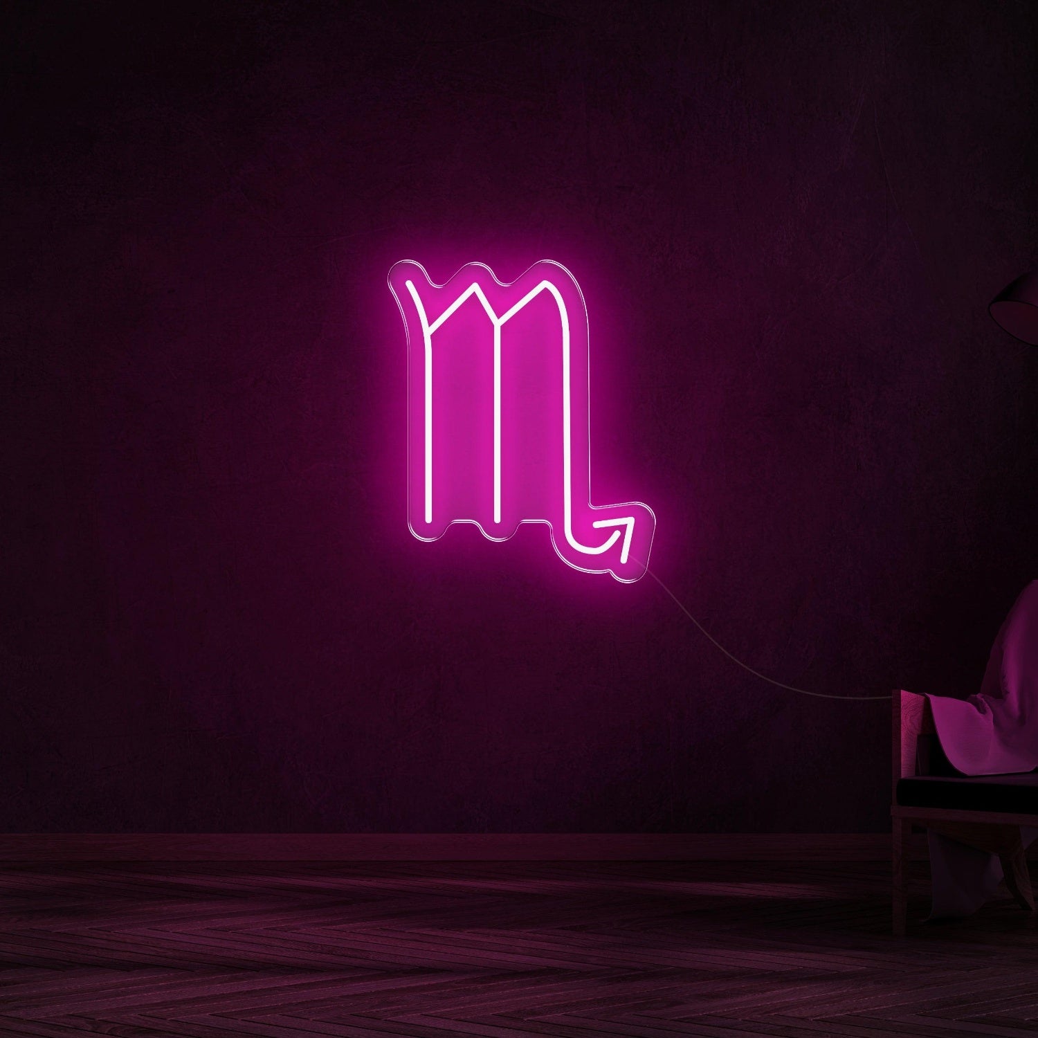 Scorpio Zodiac Yellow Led Neon Sign For Modern Home Decor | Shineneon