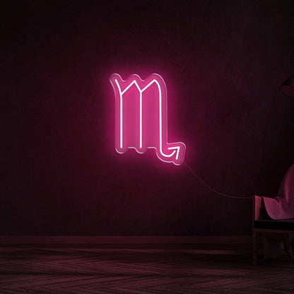 Scorpio Zodiac Yellow Led Neon Sign For Modern Home Decor | Shineneon