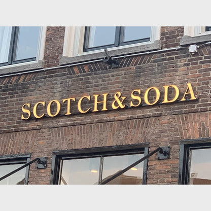Scotch Soda 3D Backlit Channel Letters Led Light Sign - Shineneon