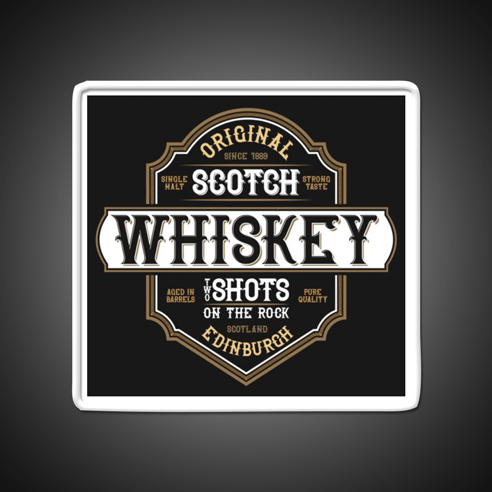 Scotch Whiskey From Edinburgh Scotland Whiskey Drink Bar Led Neon Sign Rgb Color - Shineneon