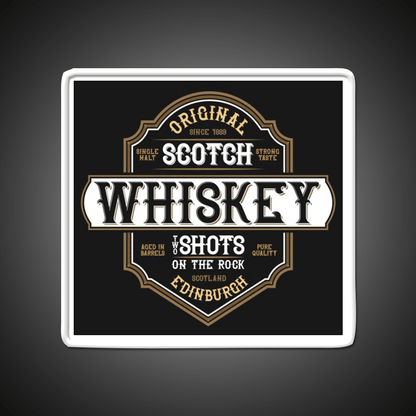 Scotch Whiskey From Edinburgh Scotland Whiskey Drink Bar Led Neon Sign Rgb Color - Shineneon