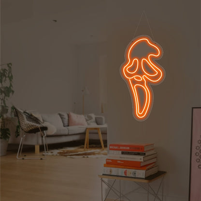 Scream Face Ghost Halloween Led Neon Sign | Shineneon
