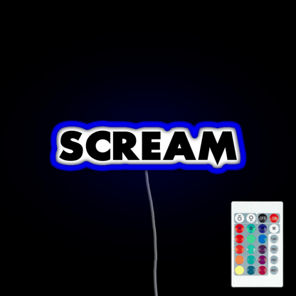 Scream Rgb Led Neon Sign Pop Wall Art