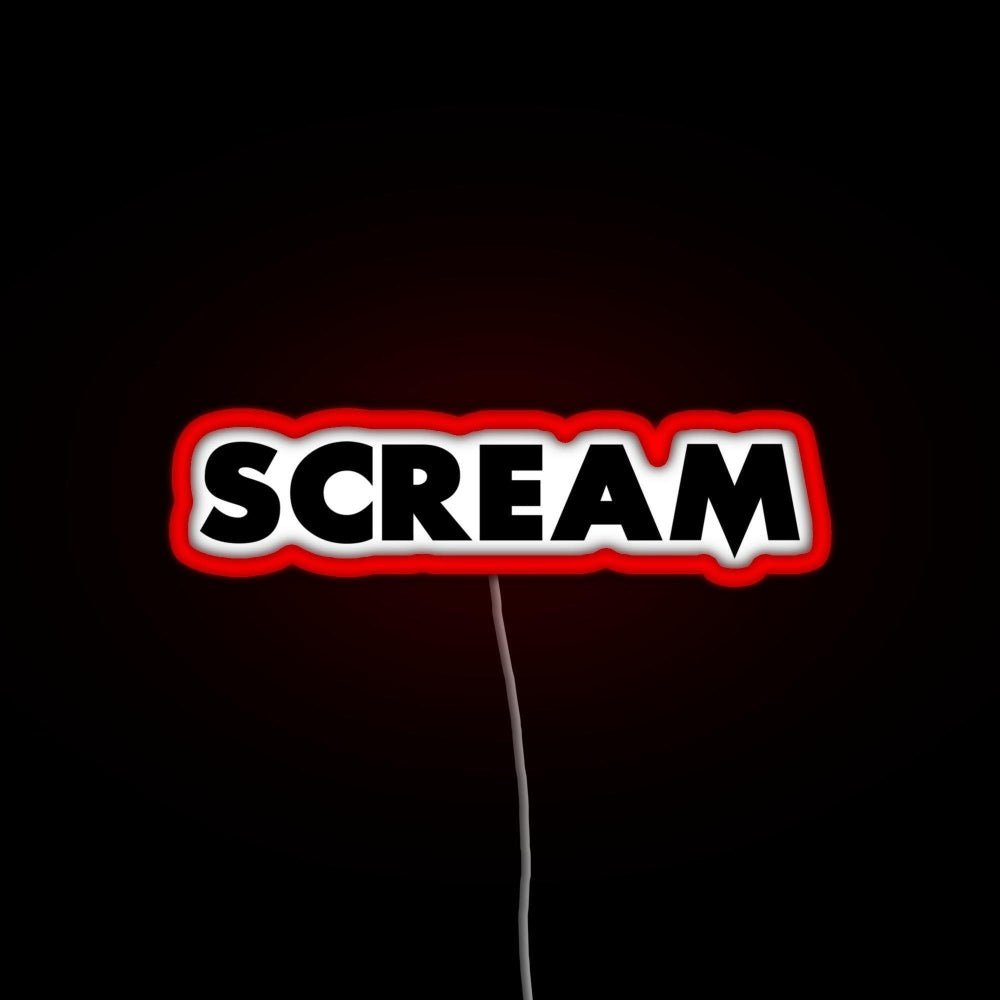 Scream Rgb Led Neon Sign Pop Wall Art - Shineneon