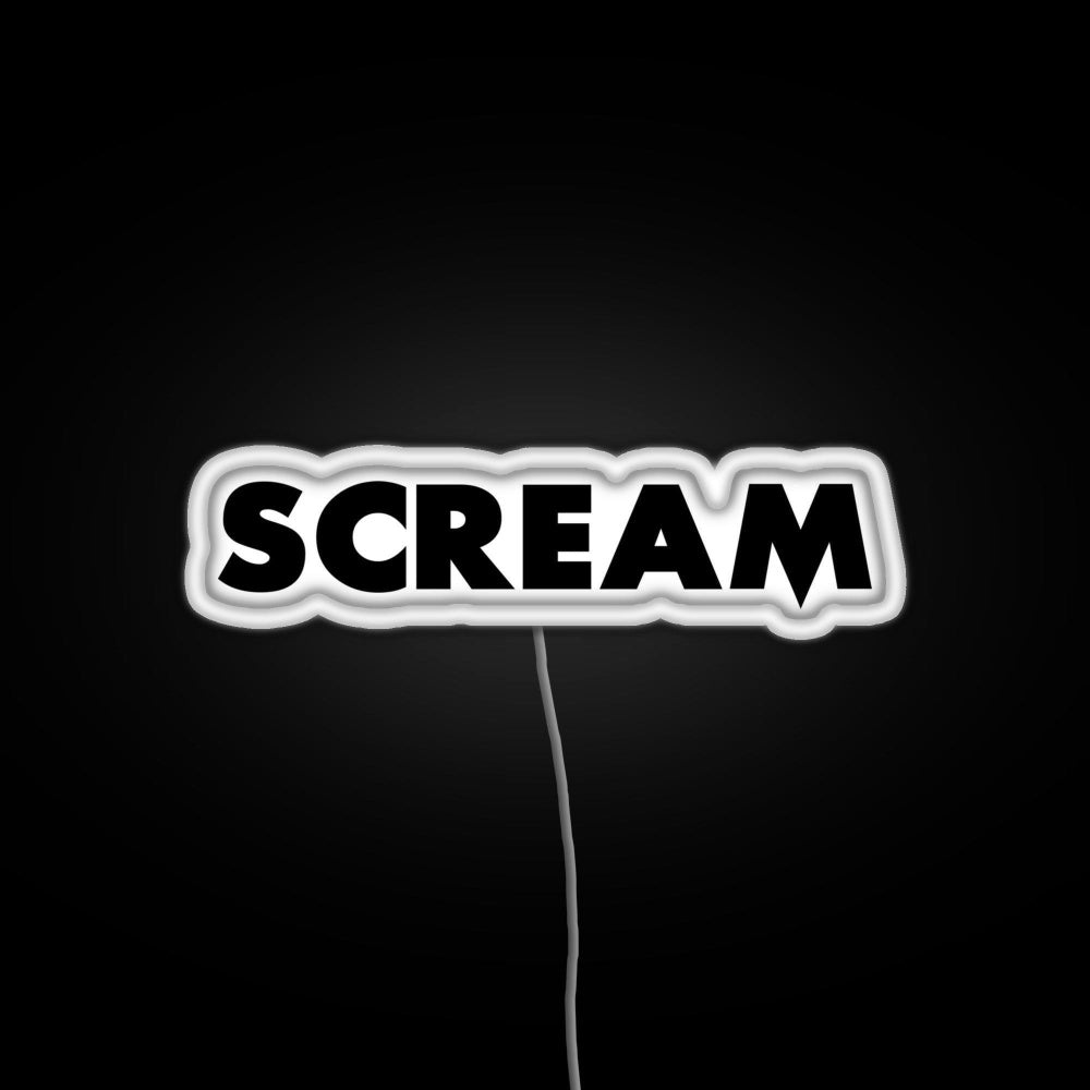 Scream Rgb Led Neon Sign Pop Wall Art - Shineneon