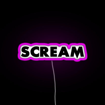 Scream Rgb Led Neon Sign Pop Wall Art - Shineneon