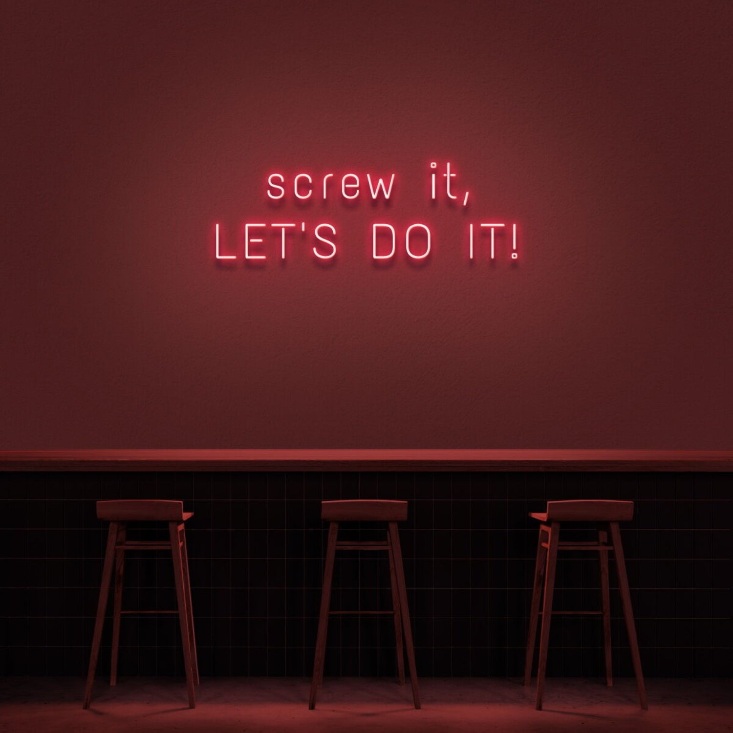 Screw It Lets Do It V1 Led Neon Sign | Shineneon