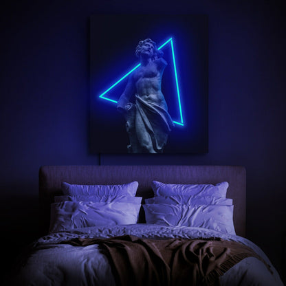 Sculpture Neon Sign Triangle Pop Art Led Uv Neon Sign Artwork | Shineneon