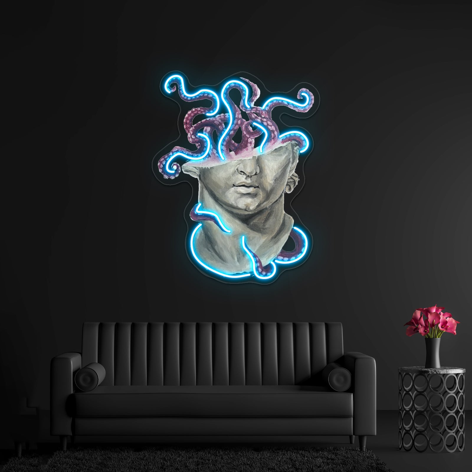 Sculpture With Tentacles Wall Artwork Neon Signs | Shineneon
