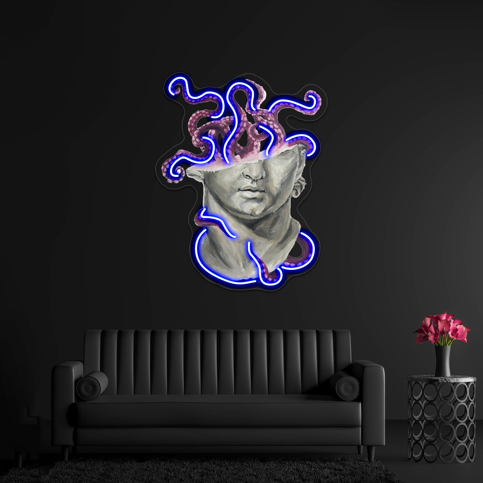 Sculpture With Tentacles Wall Artwork Neon Signs | Shineneon