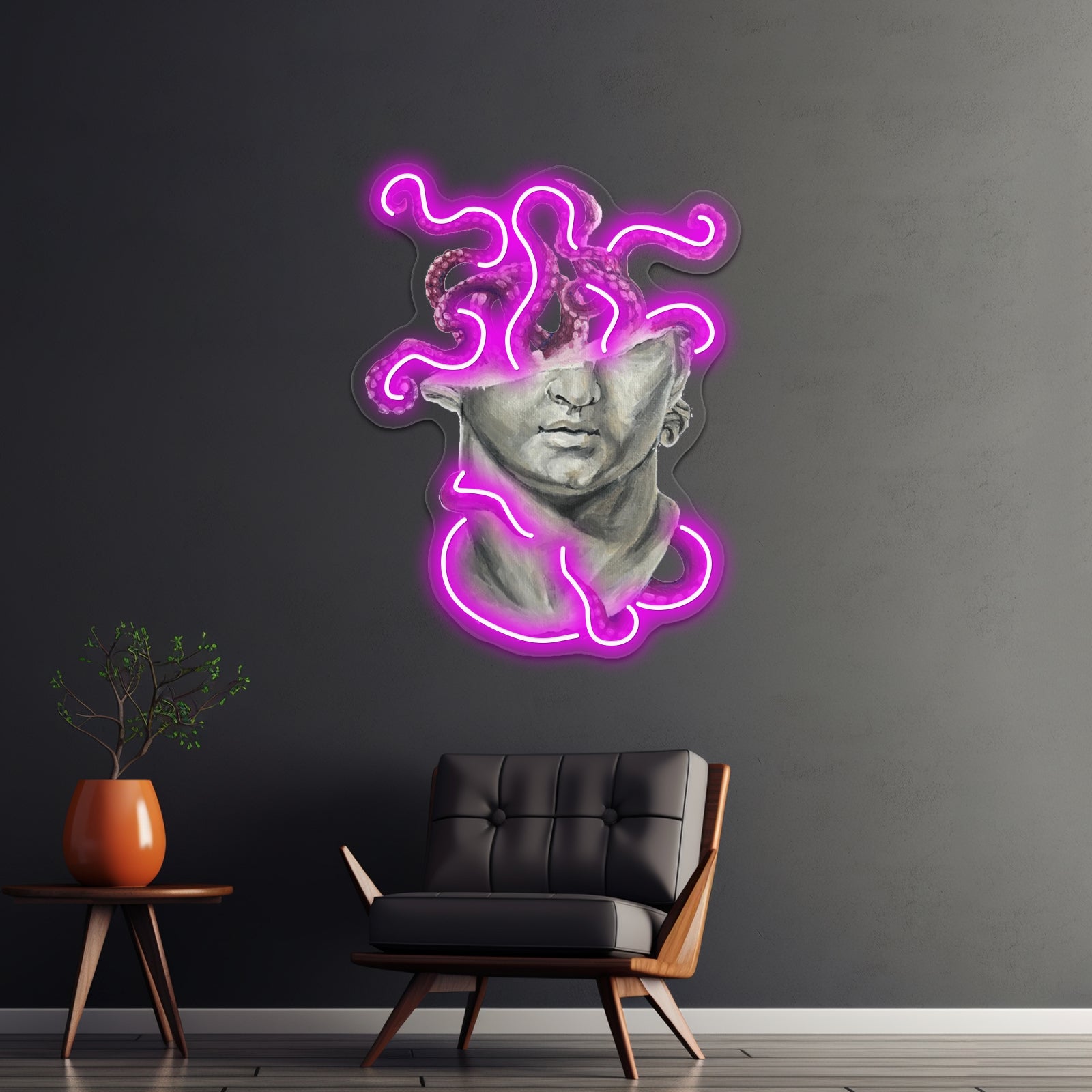 Sculpture With Tentacles Wall Artwork Neon Signs | Shineneon