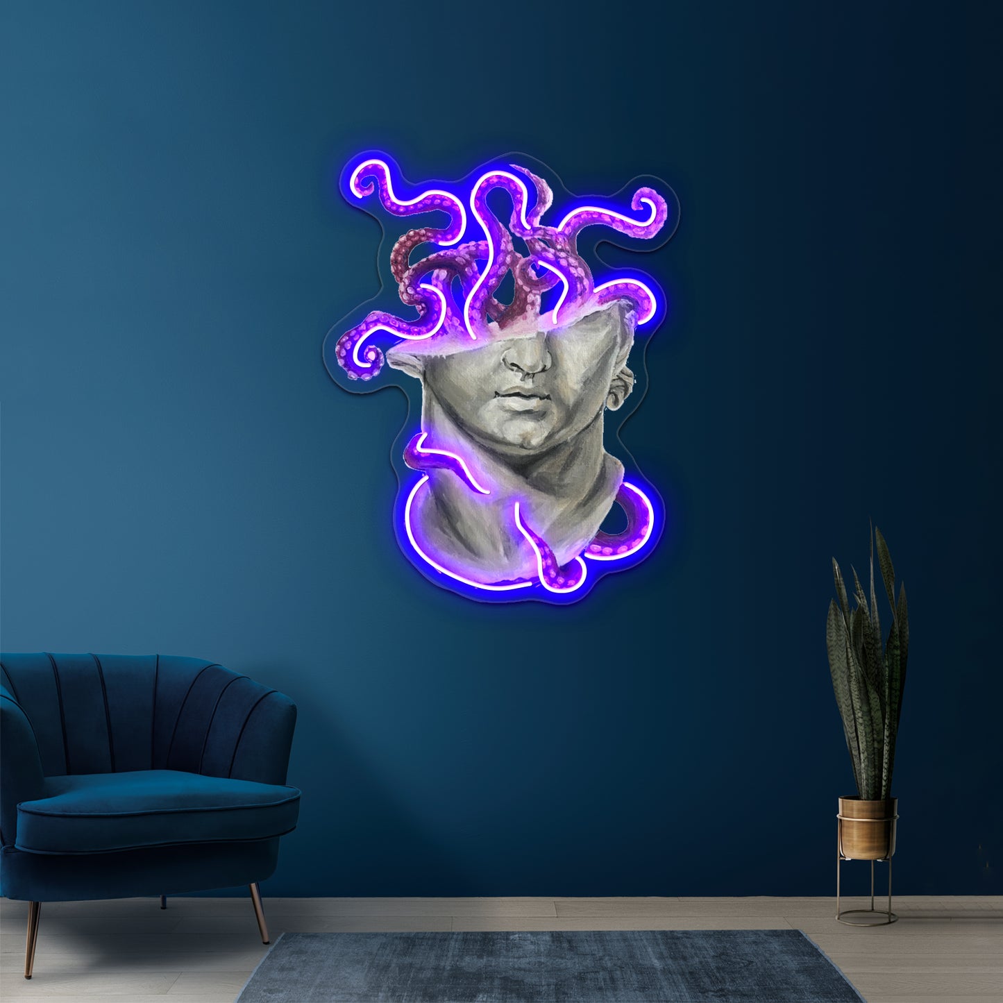 Sculpture With Tentacles Wall Artwork Neon Signs