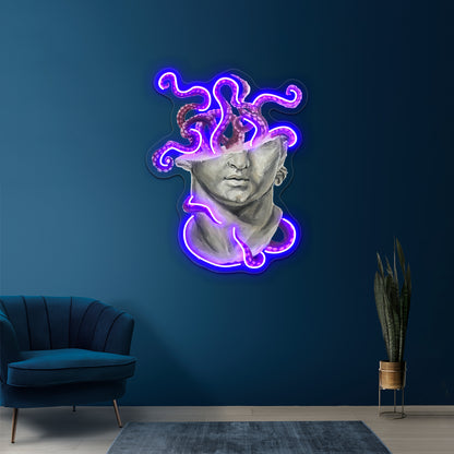 Sculpture With Tentacles Wall Artwork Neon Signs