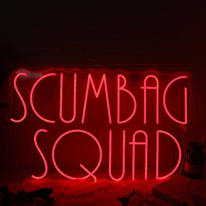 Scumbag Squad Red Led Neon Sign | Shineneon