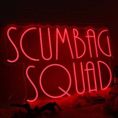 Scumbag Squad Red Led Neon Sign | Shineneon