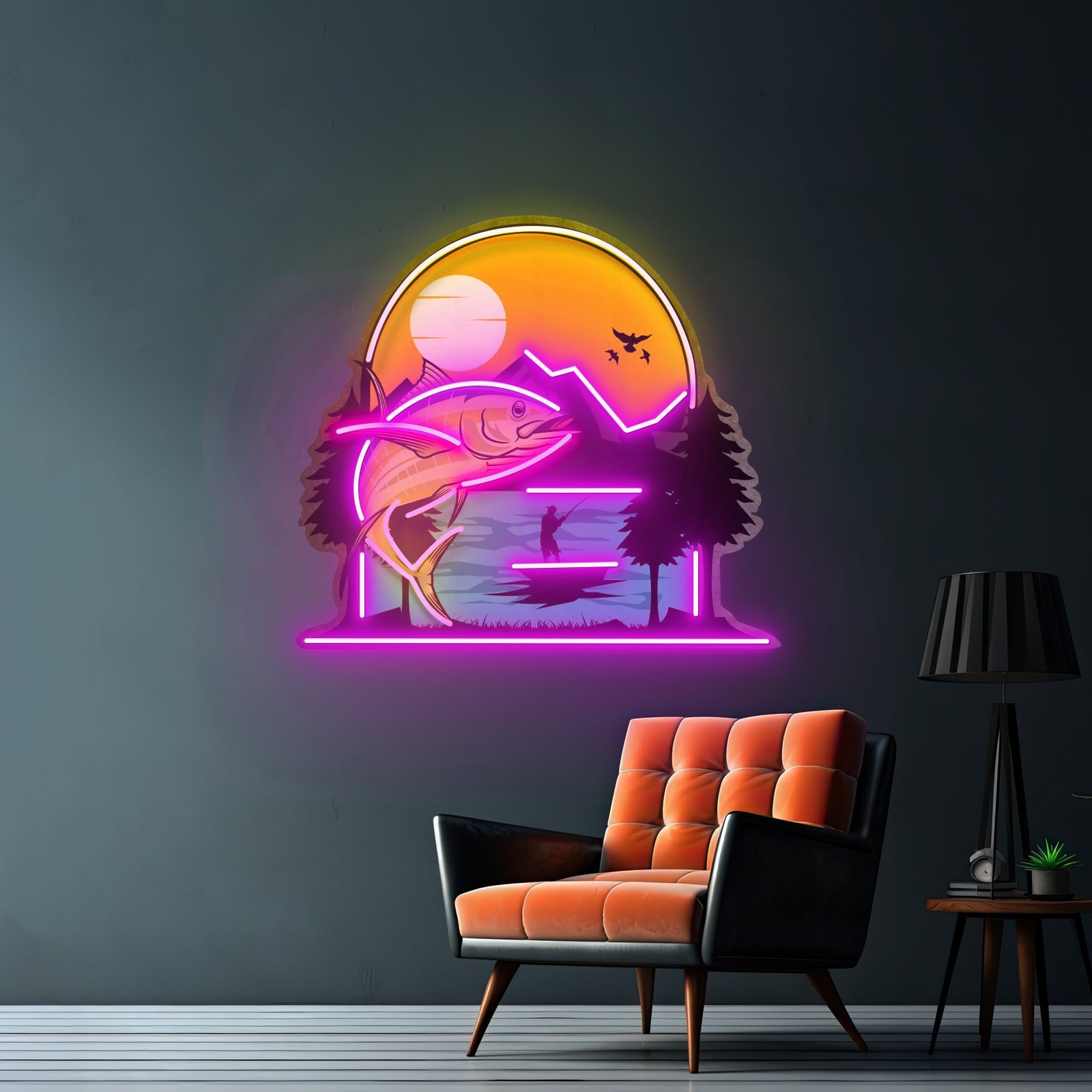 Sea And Fish Paintings Led Neon Sign Light Custom Led Signs - Shineneon