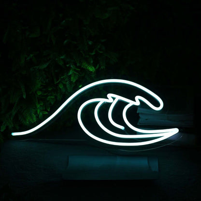 Sea Waves White Led Neon Sign - Shineneon