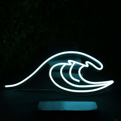 Sea Waves White Led Neon Sign - Shineneon
