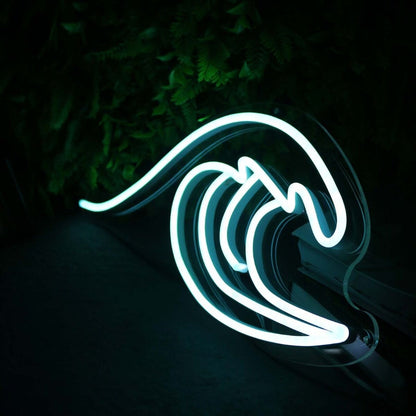 Sea Waves White Led Neon Sign - Shineneon