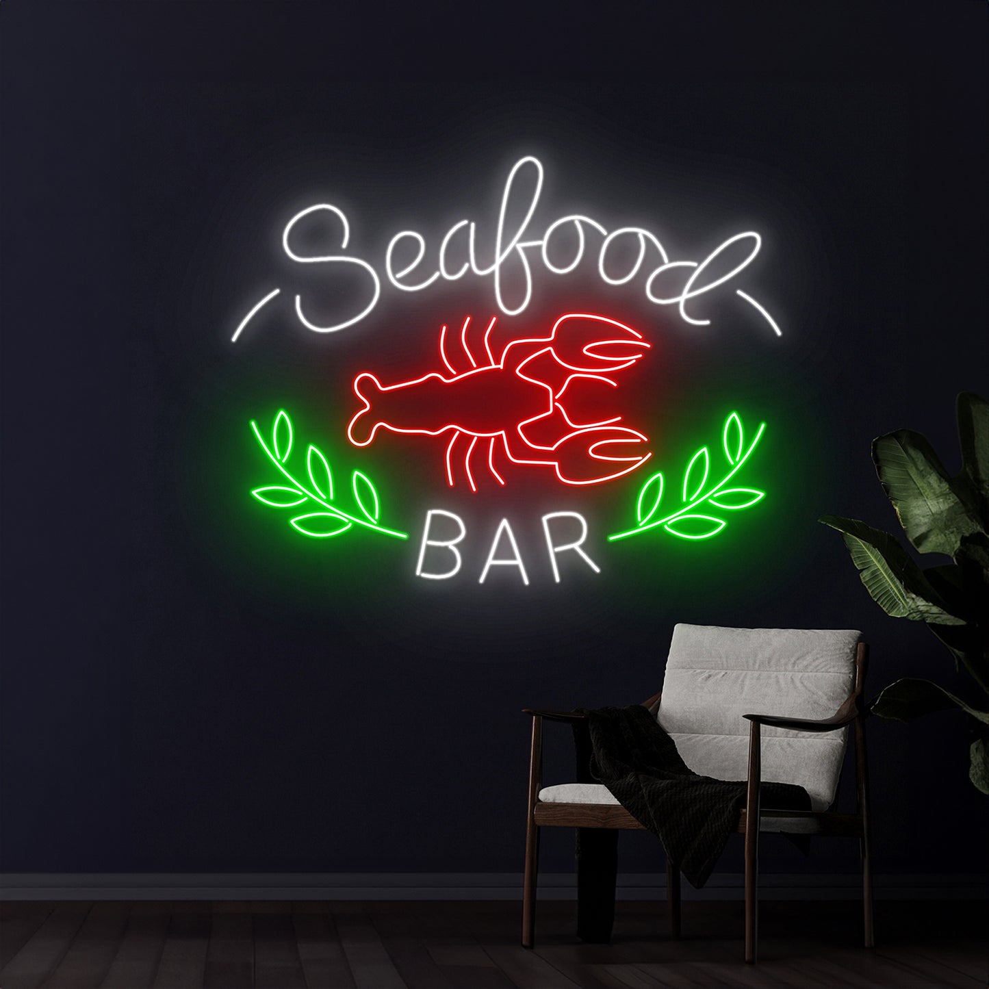 Seafood Bar Neon Sign