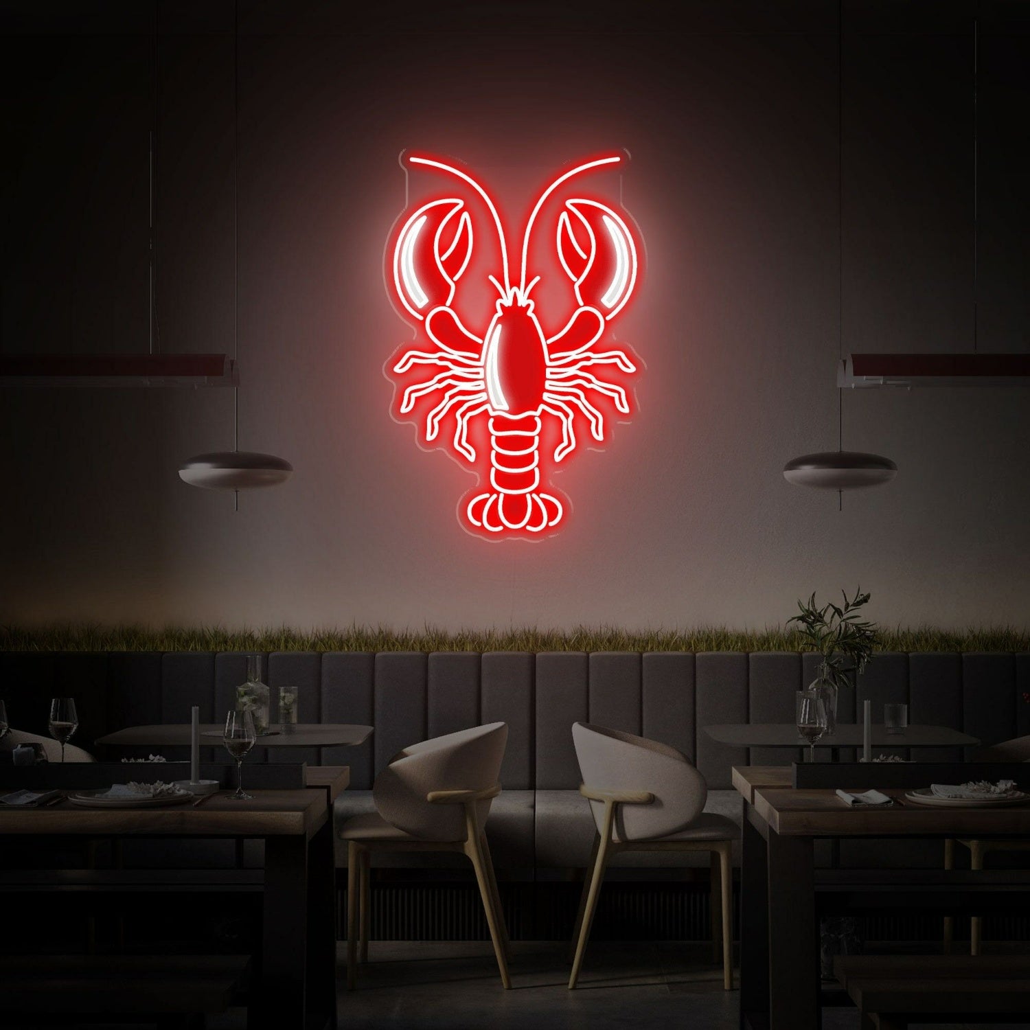 Seafood Dining Experience With Lobster Uv Led Neon Sign | Shineneon