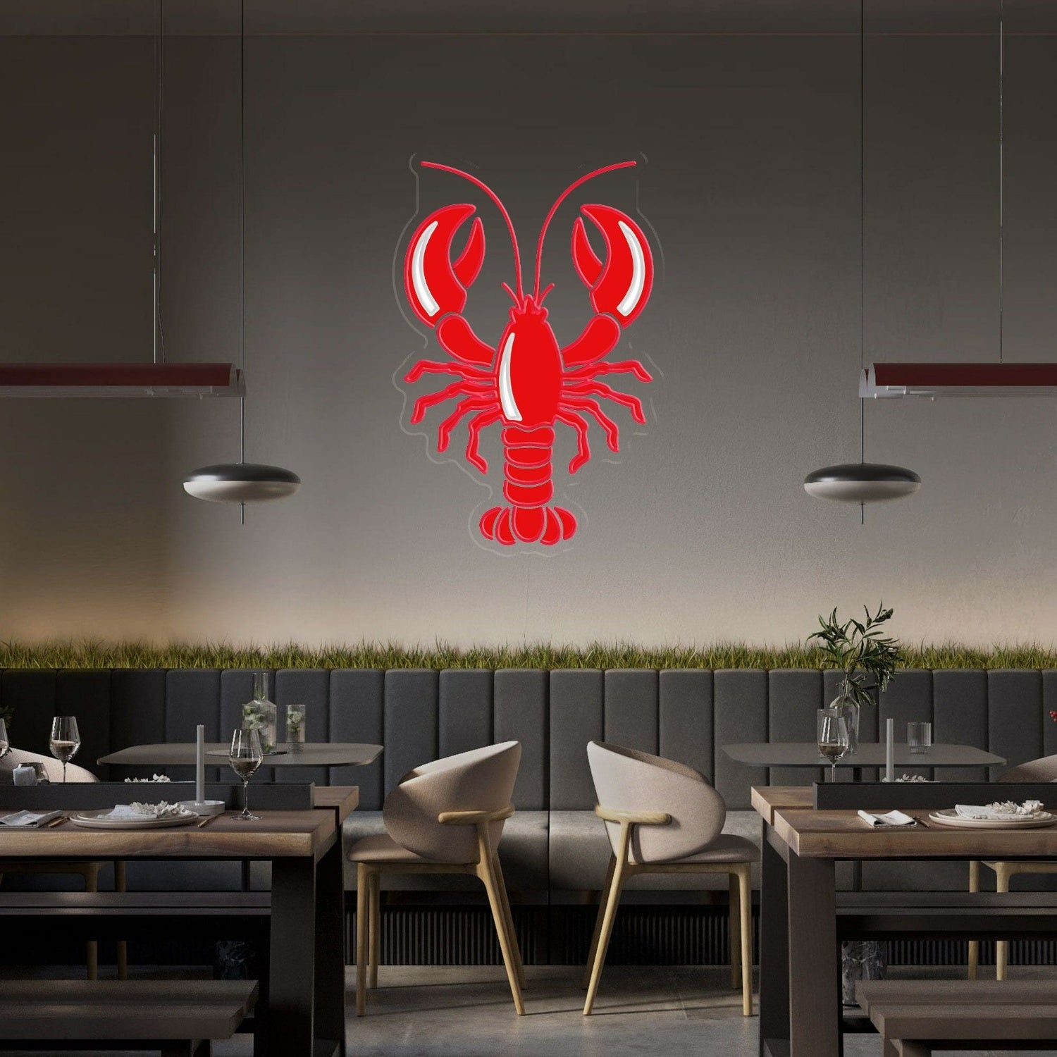 Seafood Dining Experience With Lobster Uv Led Neon Sign | Shineneon
