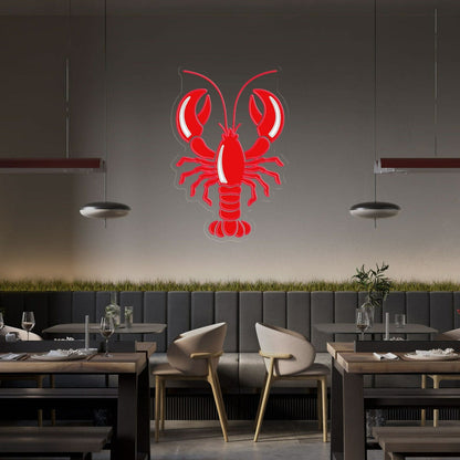 Seafood Dining Experience With Lobster Uv Led Neon Sign | Shineneon