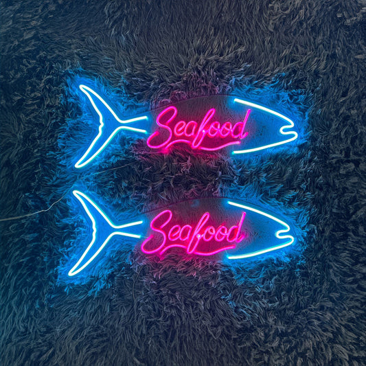 Seafood Neon Sign Seafood Restaurant Neon Sign