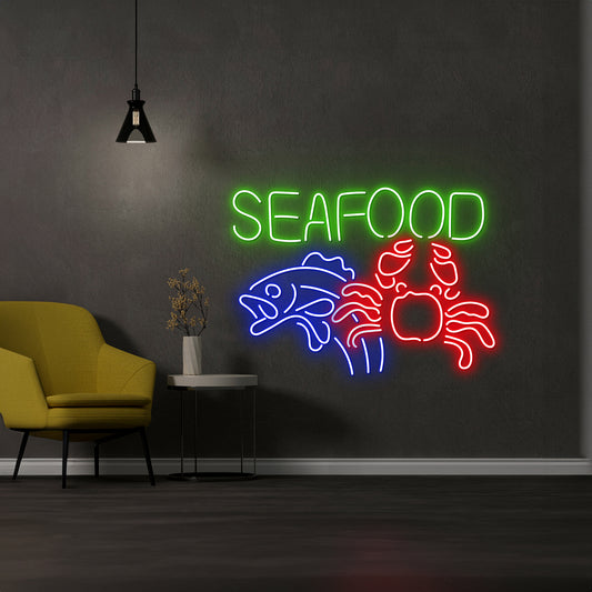 Seafood Shop Neon Led Light