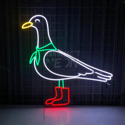 Seagull Bird Boots Led Sign | Shineneon
